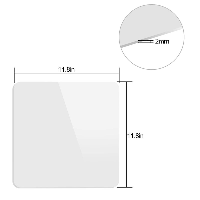 KINJOEK 2 PCS 30x30cm 12 x 12 Inch Acrylic White Reflective Display Table Riser for Professional Product Photography, Tabletop Background Photo Boards for Product Table Top Photography Shooting - Image 5